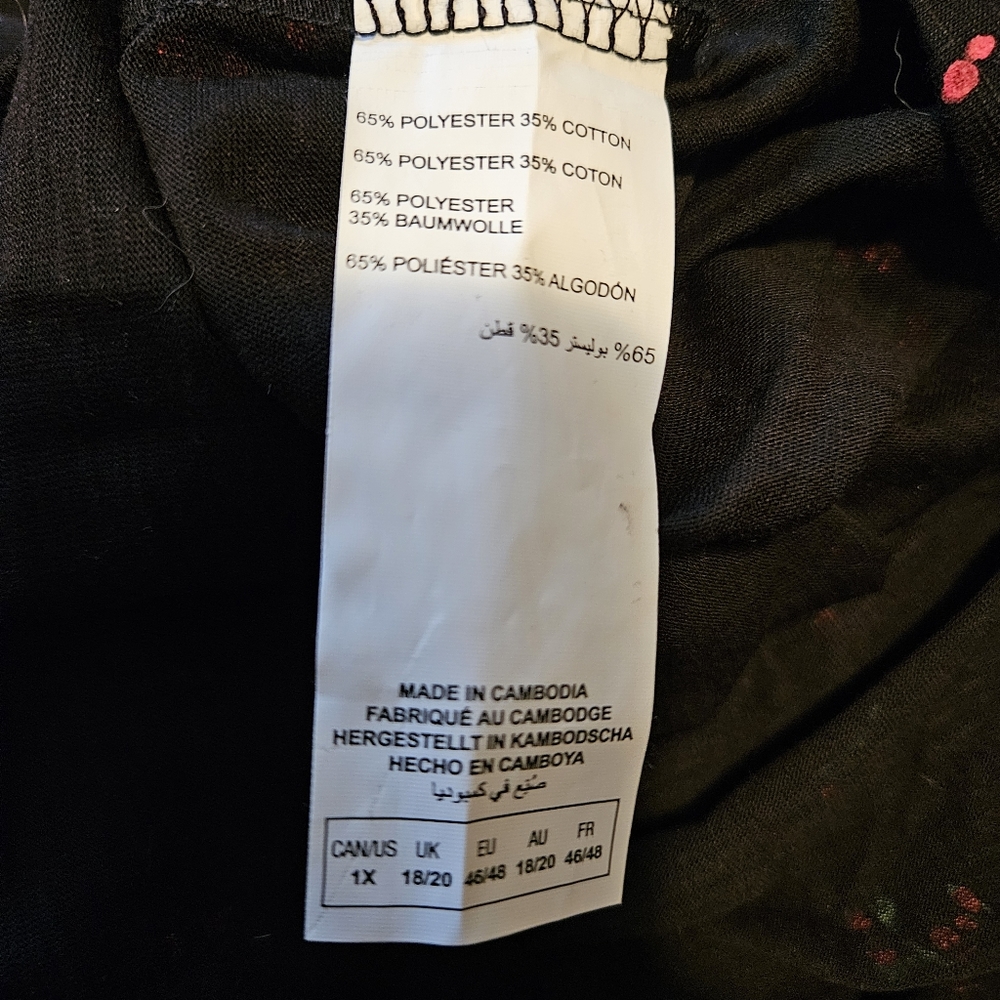 Women's Plus Size Floral Tee 1X - In Every Story - Addition Elle - Picture 4 of 6